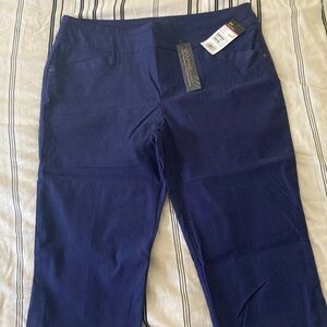 NWT Lee Sculpting Mid Rise Pants in Navy Blue